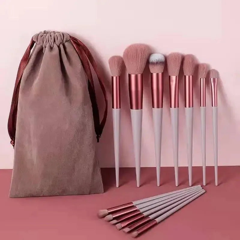 13 Pcs Rose Gold Makeup Brushes Set